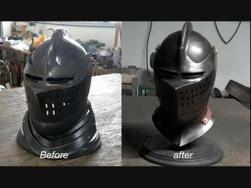 【Re：ビルド】普段使い用の黒鉄のクロースヘルメットを改造しました。