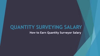 Quantity Surveying Salary