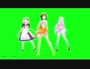 【MMD】ドーナツホール  GUMI　(クロマキー)