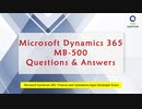 MB-500 Exam Questions - Microsoft Dynamics 365: Finance and Operations Apps Developer