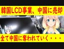 【韓国の反応】韓国が発展させてきたものを中国が全て奪っていく。韓国LCD事業を中国へ売却【世界の〇〇にゅーす】