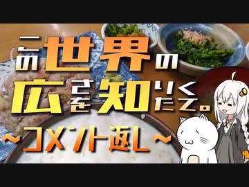 この世界の広さを知りたくて。～コメント返し～【紲星あかり車載】
