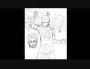 アイアンマンをシャーペンで描いてみた