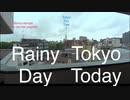 Tokyo Rainy Today - Asakusa, downtown　　Tokyo Sky Tree seen from my house　　雨の日、雲に見え隠れするスカイツリー。