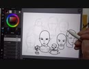 (音フェチ) iPadでダミーヘッドマイクの絵を描いてみた (声あり ASMR)