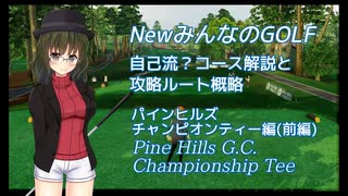 NewみんなのGOLF　自己流？コース解説と攻略ルート概略【パインヒルズCT編】　前編