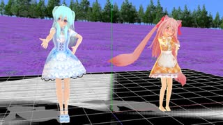 【MMD】りったそと響心が猫耳スイッチおどってみた