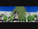 【MMD】　おい、女の子達が中庭で踊ってるぞ！　【MikuMikuMob】