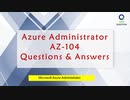 New Azure Administrator Exam AZ-104 Practice Test Questions