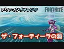 【フォートナイト】アクアマンチャレンジ”ザ・フォーティーラで渦を使用する”