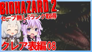 【PS版BIOHAZARD2】ノーセーブSランク・SPアイテム取得 クレア表編08(VOICEROID実況）