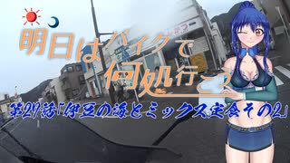 【ゆっくり車載】明日はバイクで何処行こう　第28話「伊豆の海とミックス定食その2」