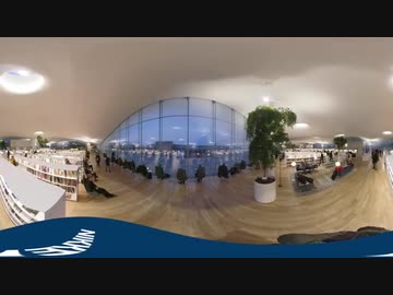 360度動画で見る「世界一」の図書館　北欧デザインの美