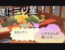 【あつまれ どうぶつの森】　第三十五幕　演舞公園島も遂に三ツ星達成！！てか、私よりしずえさんが驚いてるし……2
