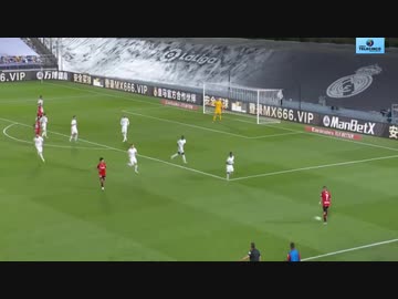 違法人　久保建英全タッチ　レアル・マドリード 対 マジョルカ