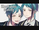 【ツイステ】リーチ兄弟厚塗り風に描いてみた【speedpaint】