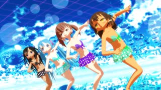 icemega5キャラ4人水着 有頂天LOVE【MMD-MV】