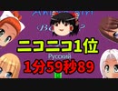 【ゆっくり実況】ボトルの中からアニメガールを探せ RTA 1分59秒89 ニコニコ１位