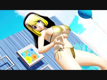 [MMD] 水着シスター 真夏のレターレインボー [改変モデル配布]