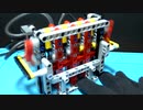 LEGOで直列4気筒エンジンの試作品(空気エンジン)