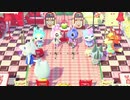 ブーケちゃんみすずクリスチーヌフランソワが歌う「ゆけ!けけライダー」‼モニカとラムネも混ざって合唱‼”あつ森”