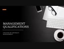 Management Qualifications