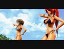 【東方MMD】水着の美鈴と咲夜でハイファイレイヴァー【めーさく】