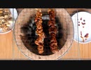 【七輪】ローソン焼き鳥と串キノコで一杯やる