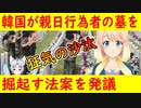 【韓国の反応】本当に行く所まで行くんだね・・・。韓国が親日行為者の墓を掘り起こす法案を発議【世界の〇〇にゅーす】