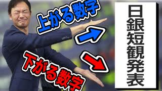 下がる数字と上がる数字があるって怖いね【日銀短観】