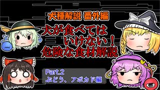 【ゆっくり犬種解説】番外編「犬が食べてはいけない！危険な食材解説」Part.2