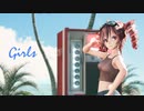 【MMD】Girls　テトさんとミクさん