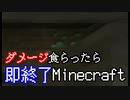 ダメージを食らったら即終了マインクラフト【Minecraft】　#21