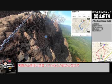 [リアル登山アタック]ゆっくり嵩山攻略RTA(表登山道ルート) 00:37:00