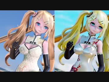 【MMD】物理シェーダー対決 [ikPolishShader] VS [Ray-MMD] 『好き！雪！本気マジック』