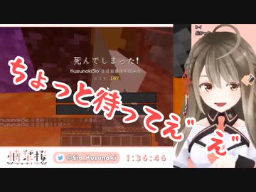 エンドラRTAで念願のネザーに入国拒否される楠栞桜