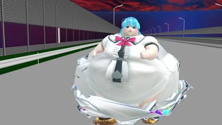 【モノ☆肥満化】巨デブと化したTNK姉貴がどすどすと歩くだけの動画.fatwalk【SSBBW】