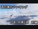 週刊東方ランキング　20年7月第2週 前編