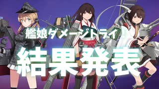 【艦これ】艦娘ダメージトライ！結果発表動画【実況者自由参加型遊戯】
