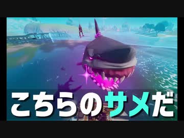 サメに乗ったままビクロイを目指した結果 素敵な映像が撮れました フォートナイト ニコニコ動画