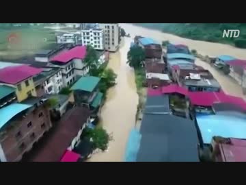 本日の放水と本日の洪水