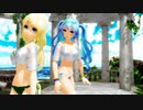 【TSUBAKI杯予告動画】Ray MMD【Promise】Tda 初音ミク 鏡音リン Wet Summer Bikini