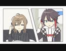 【手描き切り抜き】終電を逃した三枝明那が叶先輩の家に転がり込むまで【にじさんじ】