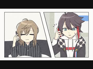 【手描き切り抜き】終電を逃した三枝明那が叶先輩の家に転がり込むまで【にじさんじ】