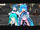 【MMD】4人のミクで『スターナイトスノウ/Star Night Snow』〔YYB/ままま/sour/どっと〕