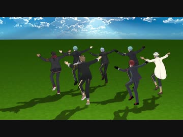 【MMD／ツイステ】２年生達によるフライングゲット