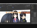 後ろ髪　作業13：37：03～　0から始めるBlender講座　キャラモデリング編