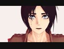 【進撃のMMD】エレンとミカサで花瓶に触れた