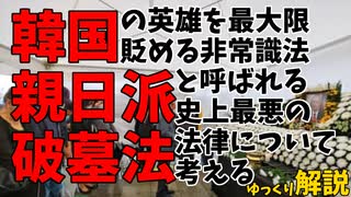 韓国の英雄を貶める悪法！親日派破墓法の実態【ゆっくり解説】