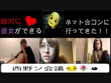 【男性必見!!】自宅で合コンができる!?巷で噂の絶対に成功するweb合コンに参加してきた!!【西野ん会議】